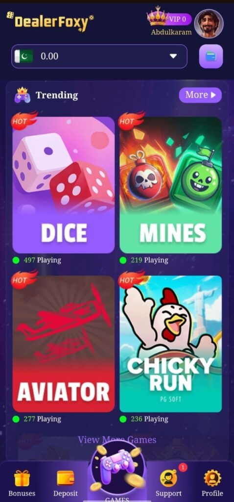Dealer Foxy Game